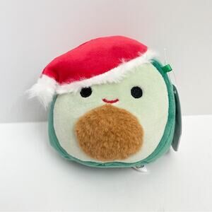 Squishmallow Austin Santa Hat Avocado Small Plush 5”